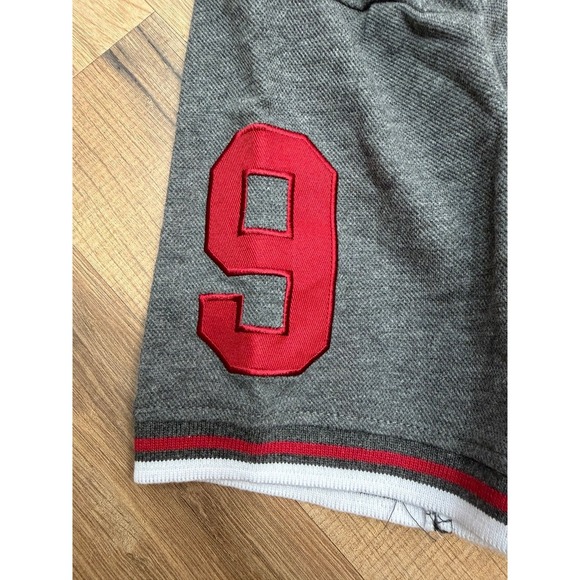 Franky Max Gray Polo Shirt Red Embroidered Horse Logo Size L Casual Sporty - Picture 3 of 8